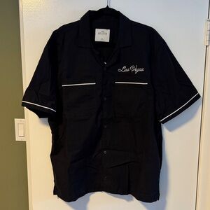 Hollister Black Casual Button Down Shirt